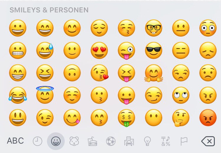 MCReim's tweet image. Hübschere Emojis in #ios10beta4