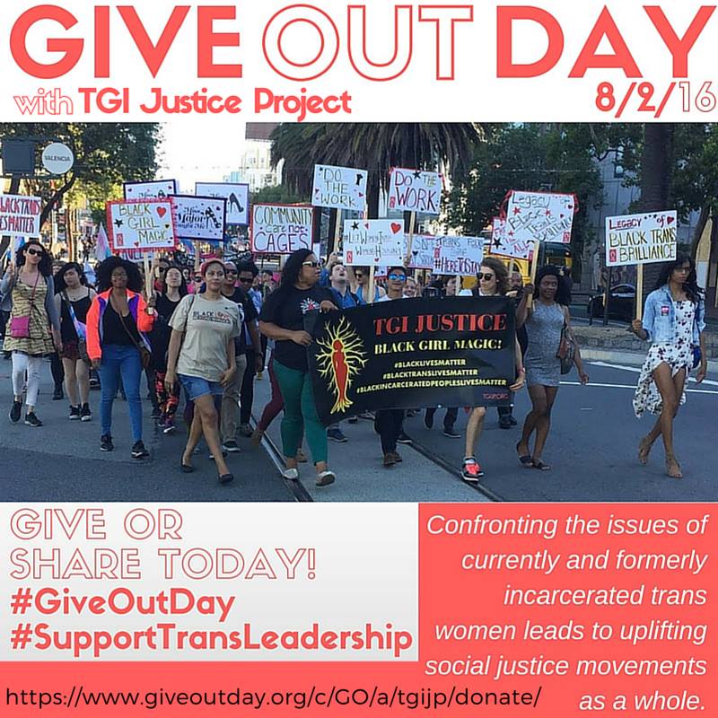 tgijp's tweet photo. Photo from Trans March 2016~Donate today!
https://t.co/Kpfd1FbBkT
#GiveOutDay
#InItTogether
#SupportTransLeadership https://t.co/laDKKSxFJB