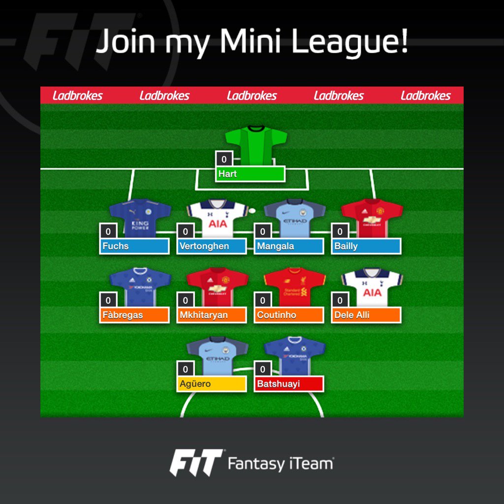 CleveDons_'s tweet photo. Join my new FiT Mini League, enter PIN 106040. Free mobile app: https://t.co/QCo8TGNX4n #fantasyiteam https://t.co/ih5LxkeNRr