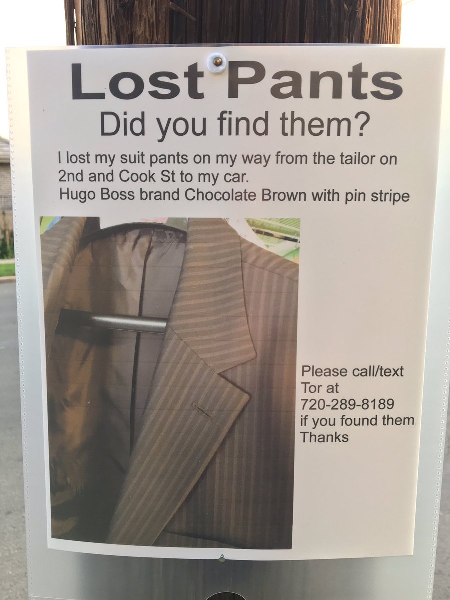 pearcedonald's tweet photo. So saw this on my walk today. #missing pants #no pants man #really https://t.co/uLfU5YyDG1