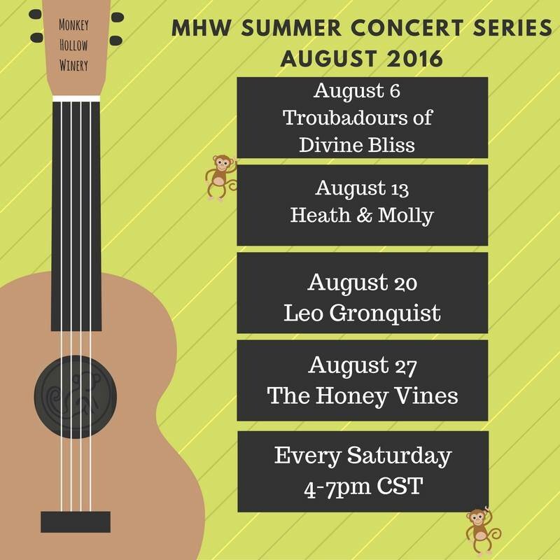 Schedule some hang out time for these awesome performers on the patio!  Every Saturday in August from 4-7pm CST.