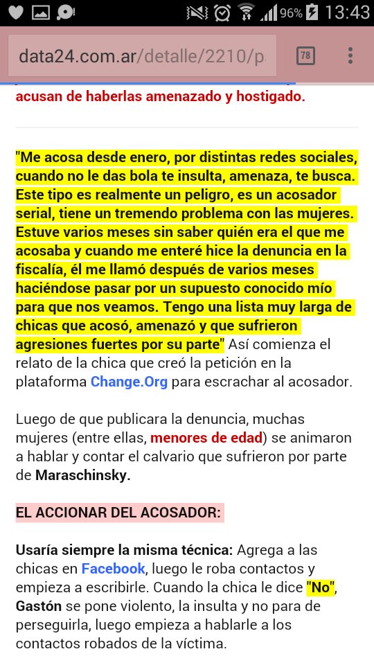 Chicas por favor tengan cuidado! Ya acoso a unas amigas, es un psicópata. compartan porfi.