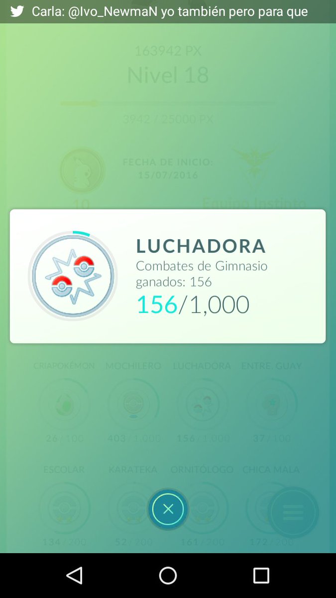 ismael29061992's tweet photo. @PokeparadasES esos son los combates ke e ganado aki en mi pueblo manda el ekipo instintooo!!  Jaja XD https://t.co/KLPN7WClfp
