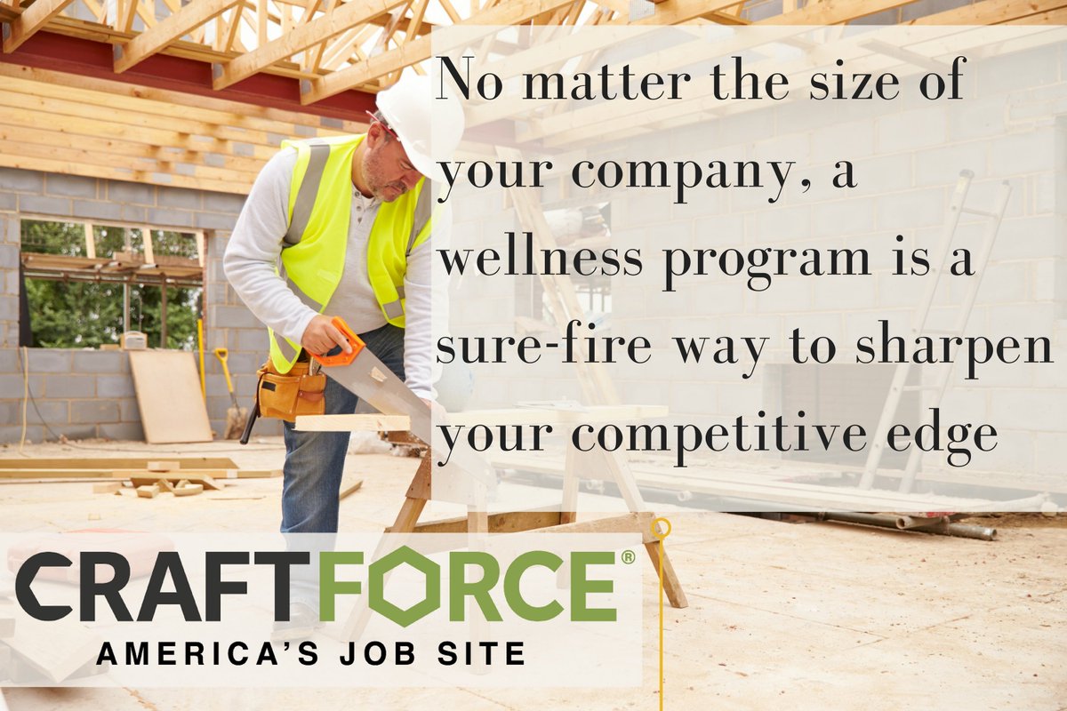 CraftForceJobs's tweet image. An Employee Wellness Program is a Competitive Edge - CraftForce hubs.ly/H03TjN90 #craftforceblog #wellness