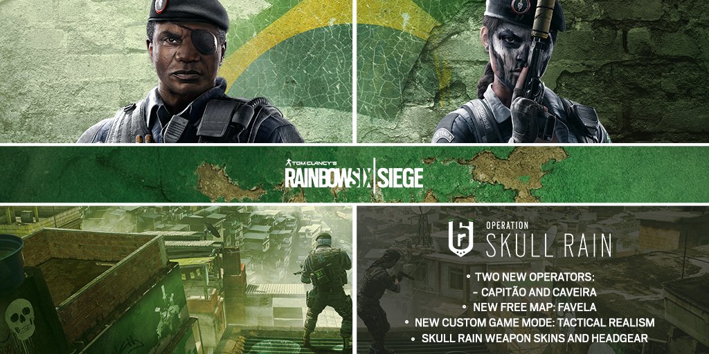 Rainbow6Game's tweet photo. OPERATION SKULL RAIN IS HERE. #RainbowSix https://t.co/1Cg6J1QUiz