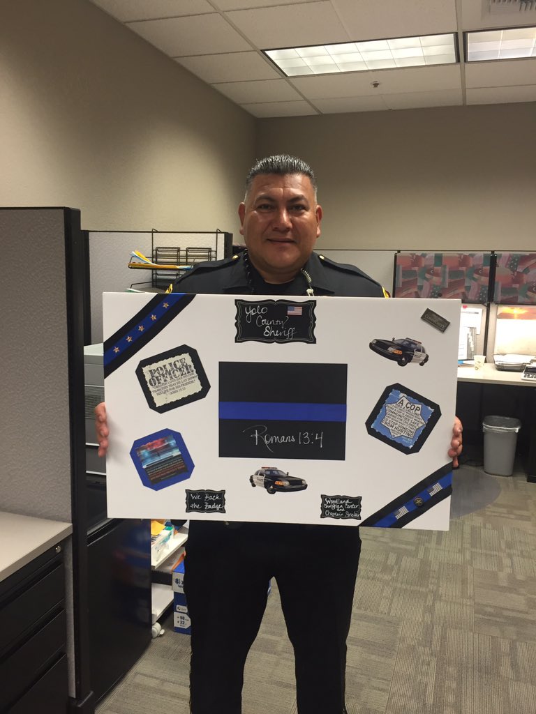 YoloCoSheriff's tweet photo. Thank you to Woodland Christian Center and Chaplain Sinclair for your support! #CommuntiySupport https://t.co/fraAAv7COF