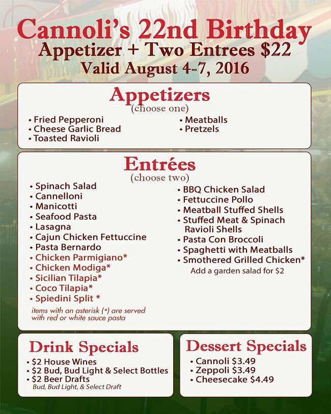 Cannoli's Restaurant (@cannolisstl) on Twitter photo 