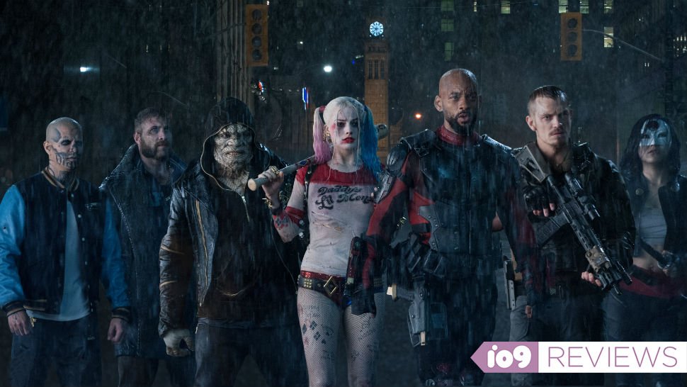Gizmodo's tweet photo. Movie review: Suicide Squad is as weird and messy as the characters in it https://t.co/Rh5OGvkDkV https://t.co/T9UMb5YUjS