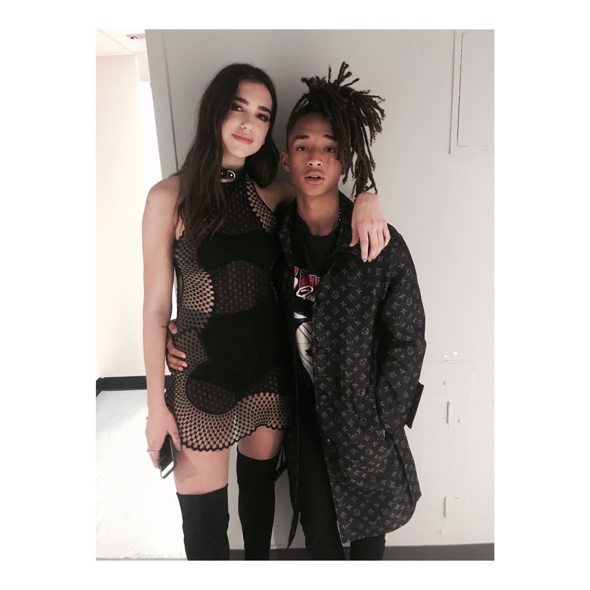 jaden's tweet photo. Shouts Out To @JonahHill @DUALIPA Killed It Congrats! Check Us Out @FallonTonight https://t.co/BQomG14Vg3