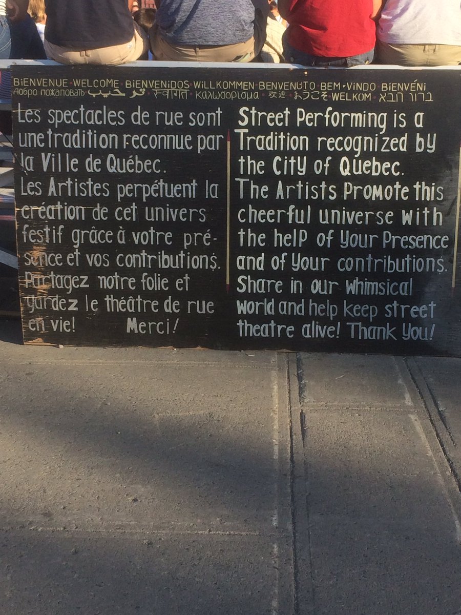 Cynterrose's tweet photo. @buskingproject Québec City is a great place for busking!
#quebeccity #busking #amuseurs #supportstreetart https://t.co/3oAdQRHJHz