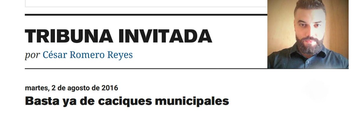 RomerCeRe's tweet photo. Basta ya de caciques municipales vía @ElNuevoDia  
Gracias por leer y compartir.
https://t.co/7V1HL8wtKl https://t.co/3VPRHdOZci