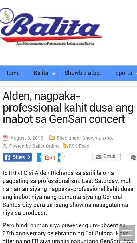 ofcnewscaster's tweet photo. AUG 3 2016
©BALITA NI NORA CALDERON
ALDEN NAGPAKA-PROFESSIONAL, TULOY PA DIN ANG GENSAN CONCERT!
#ALDUBMigrateOrNot https://t.co/SUYV1rVFVU