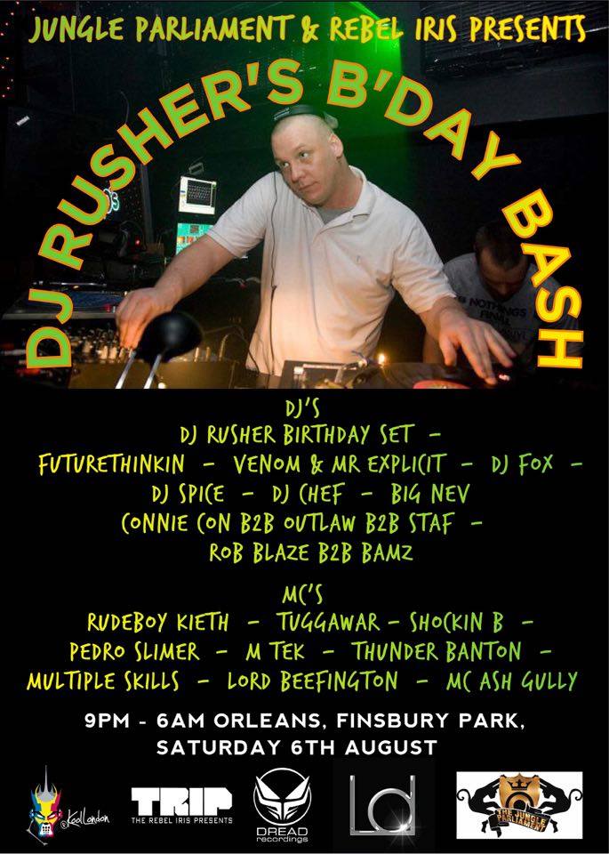 Rushers B'Day facebook.com/events/1772688… <a href="/BIGNEV_/">BIGNEV</a> <a href="/Pedro_slimes/">Pedro Slimer</a> <a href="/mtek1lla/">Mtek1lla</a> <a href="/DjRobBlaze/">Dj Rob Blaze</a> <a href="/DJBAMZ/">deejay bamz</a> <a href="/FutureThinkin/">FutureThinkin</a> <a href="/TUGGAWAR/">TUGGAWAR</a>
