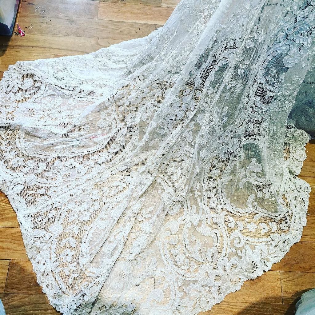 prdxnyc's tweet photo. The most beautiful #vintageweddingdress is in our atelier now being rebuilt for today's #modernbride more to come l… https://t.co/CCQkSAV2R6