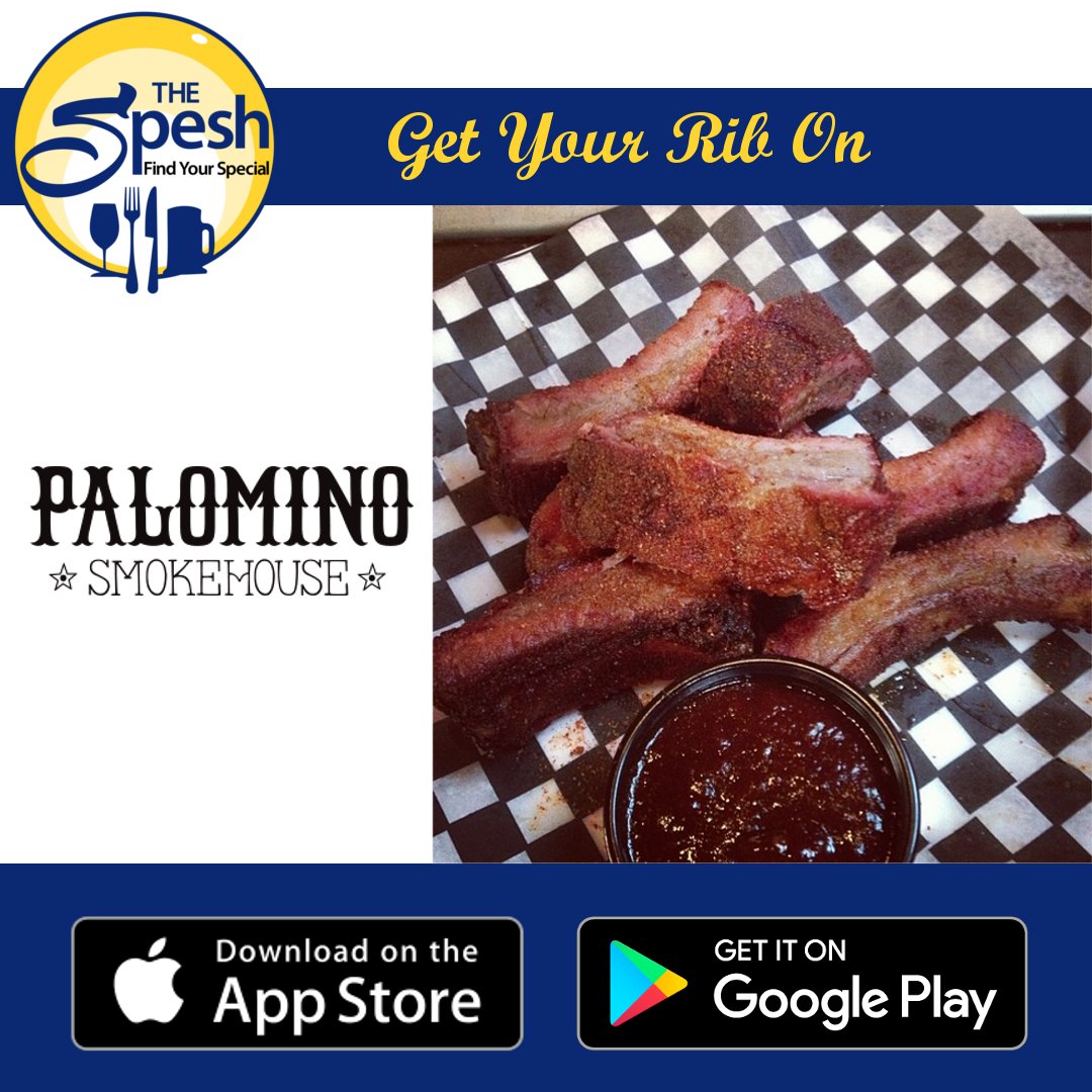 TheSpeshYYC's tweet photo. #yyc #ribs get on over to @ThePalomino for buck a bone dry ribs (4pm) tonight and happy hour 3-6pm after #quitintime https://t.co/GqbxxI3VHt