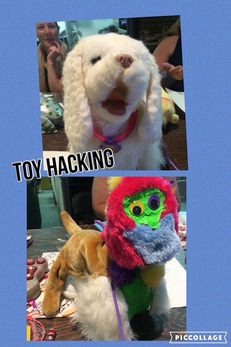 wilsonjess's tweet photo. Toy Hacking at Create, Make, Learn #cml16 https://t.co/AMGIQ5yHcE