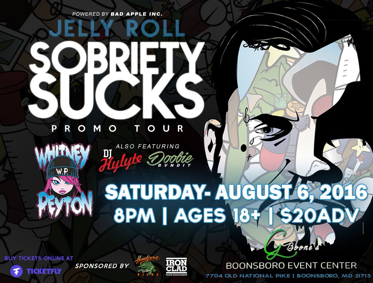 g_boones's tweet photo. @JellyRoll615 and @WhitneyPeyton will be live at Boonsboro Event Center this Saturday. Tickets still available https://t.co/4m7F1kXA9j