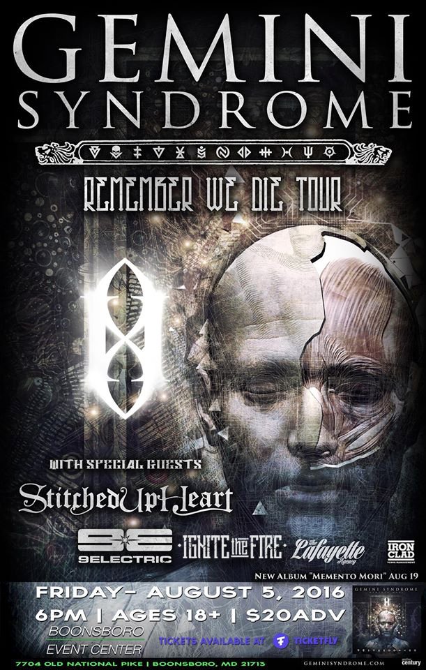 g_boones's tweet photo. @GeminiSyndrome and @stitchedupheart will be live Friday night at the Boonsboro Event Center. https://t.co/TlJzWT54uJ