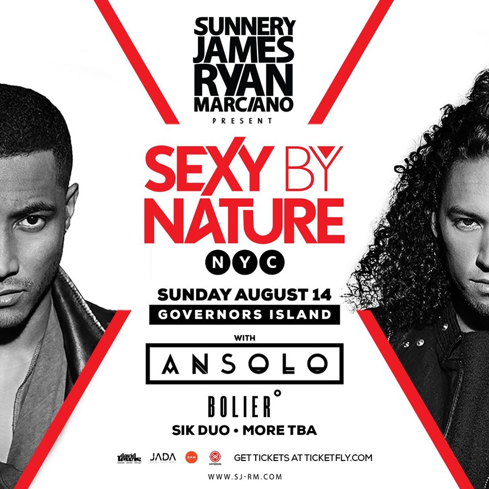 Joining <a href="/SJ_RM/">Sunnery James & Ryan Marciano</a> at #SEXYBYNATURE: <a href="/Ansolo_Music/">Ansolo</a> <a href="/BolierMusic/">BOLIER</a> <a href="/SikDuo/">SikDuo</a>, next Sun 8/14! Tickets: governorsclubny.com
