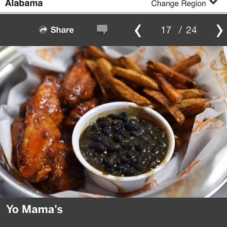 YoMamasMeals's tweet image. It's always great when someone recognizes you as one of the "Top 18 Places to Eat Wings" #alDotCom #EatFresh #thank…