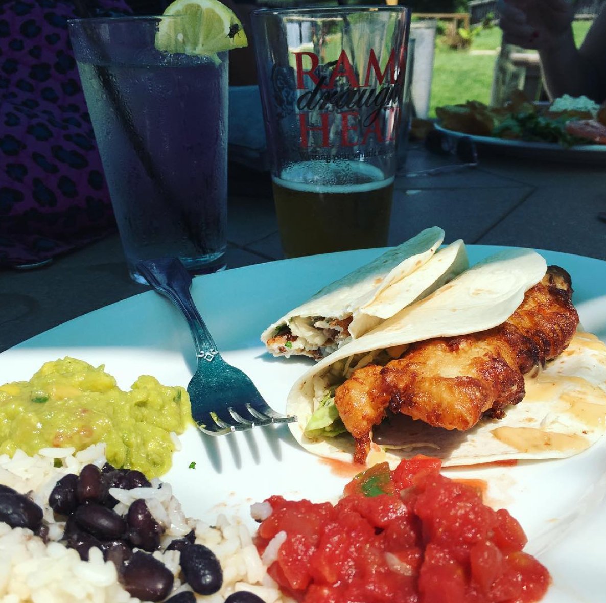foodieannapolis's tweet photo. Nuevo Fish Tacos & Wisteria Wheat beer at Rams Head Dockside! Great food, beer and atmosphere! #RamsHeadDockside https://t.co/Ss7eB22Qqr
