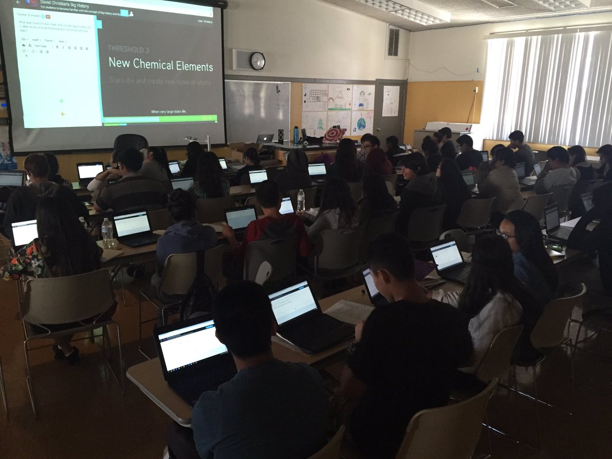 mr_kmonreal's tweet photo. @CRSJJHS AP World History Summer Workshop using @playposit to discuss big history and human history https://t.co/rzgC5e5NF7