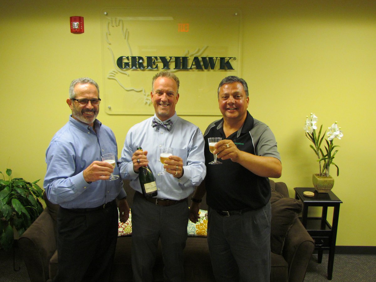 GREYHAWK_'s tweet photo. Recently, the Principals of GREYHAWK had occasion to celebrate the transition of the firm to 100% employee owned https://t.co/Omb4h41HvK