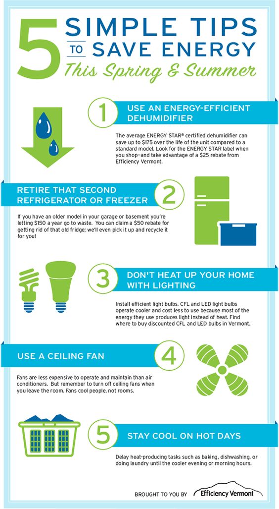 rosssolar's tweet image. #TuesdayTip Thanks to @EfficiencyVT Here are 5 tips to save energy in the warmer weather