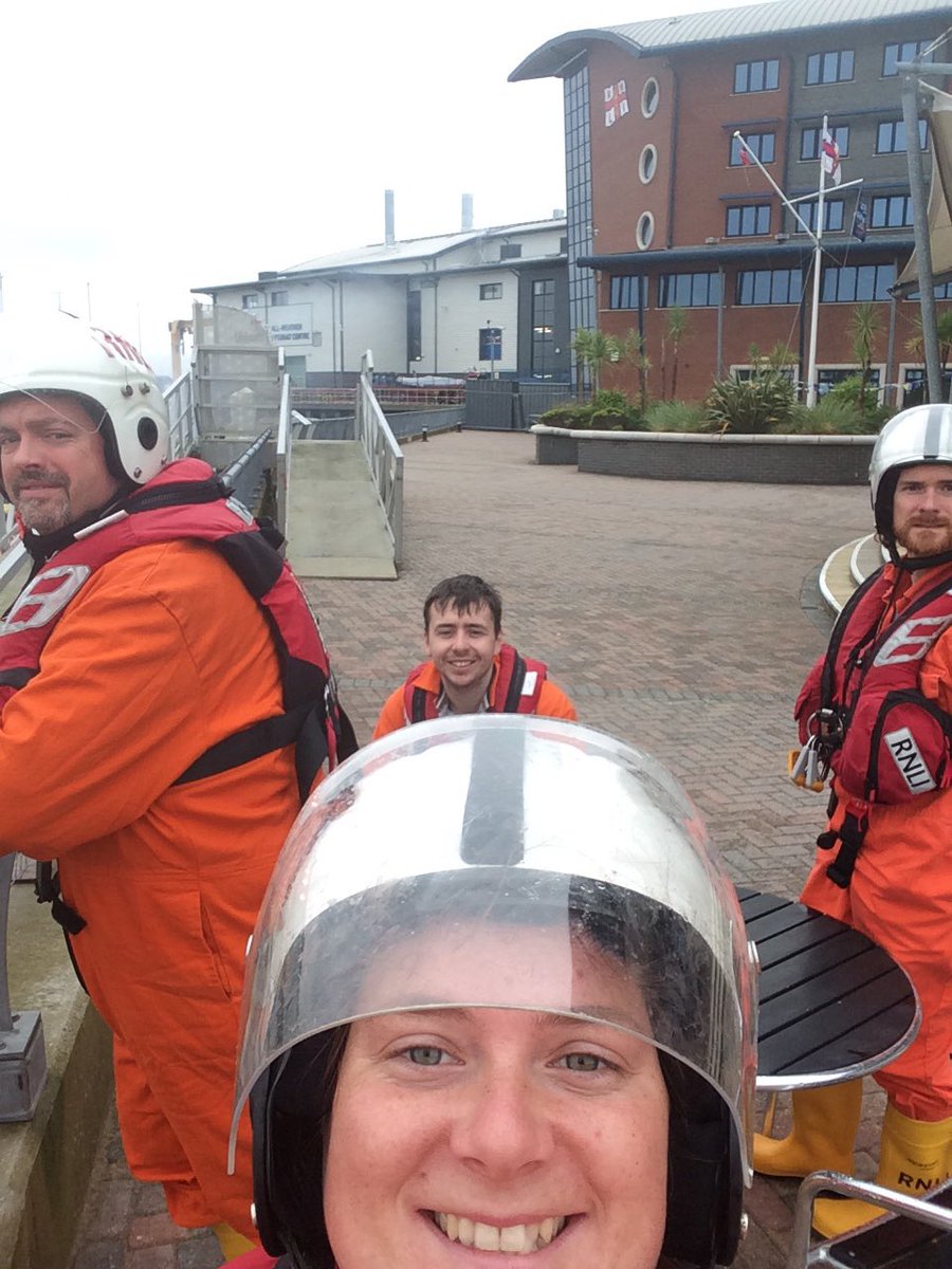 Day 2:The Atlantic 85 boat crew! #RNLItraining #RNLIcollege @GalwayLifeboat @cathalr99