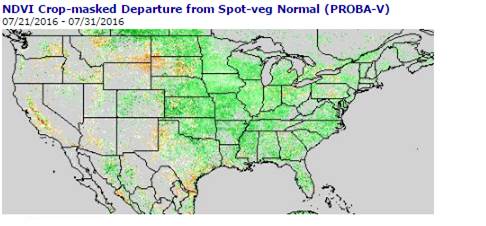 AgResource's tweet photo. US Vegetation Maps vs. normal and vs. last year. https://t.co/qVvZYj8xGN