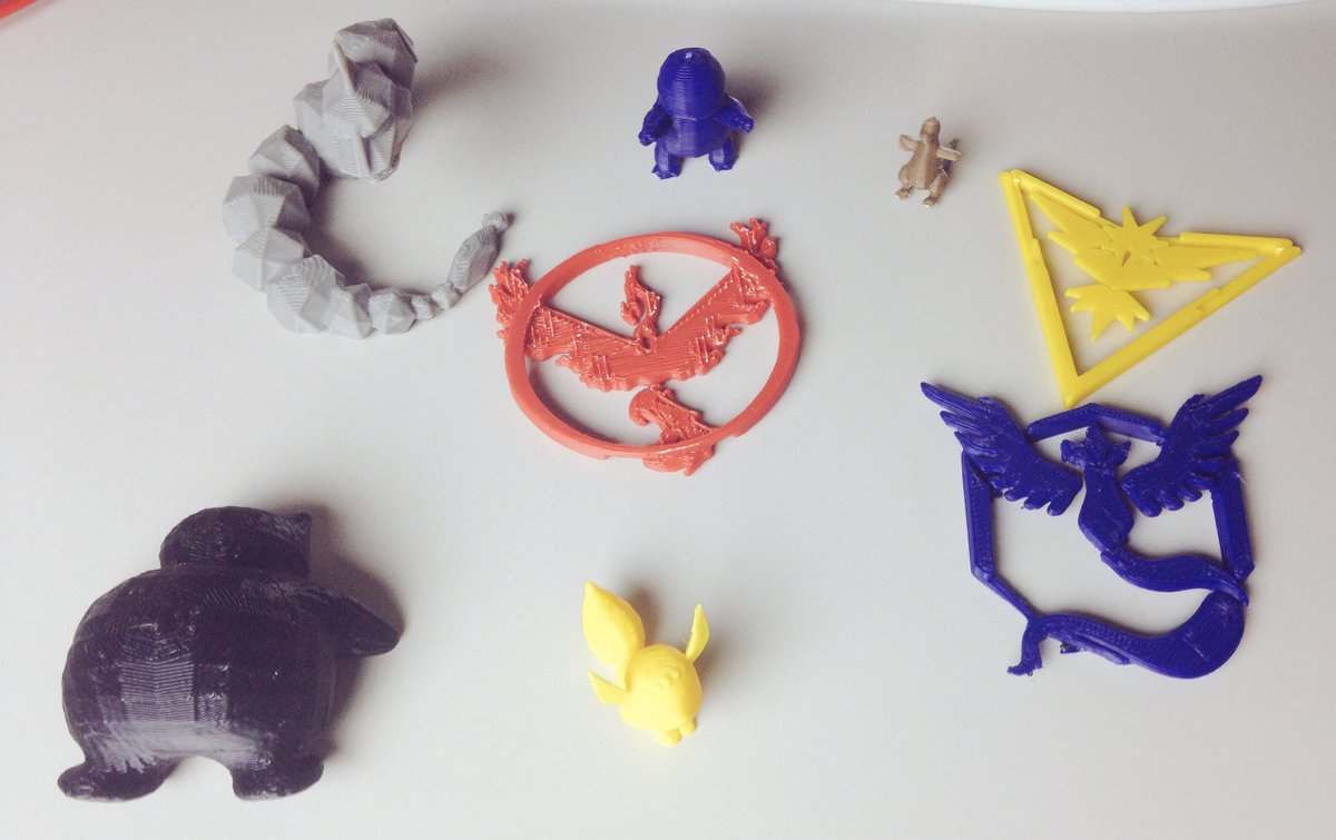 PetitePR's tweet photo. .@lanilabs helps print the coolest #PokemonGO in 3D. #LaniGDC https://t.co/CmIb5SQTMl