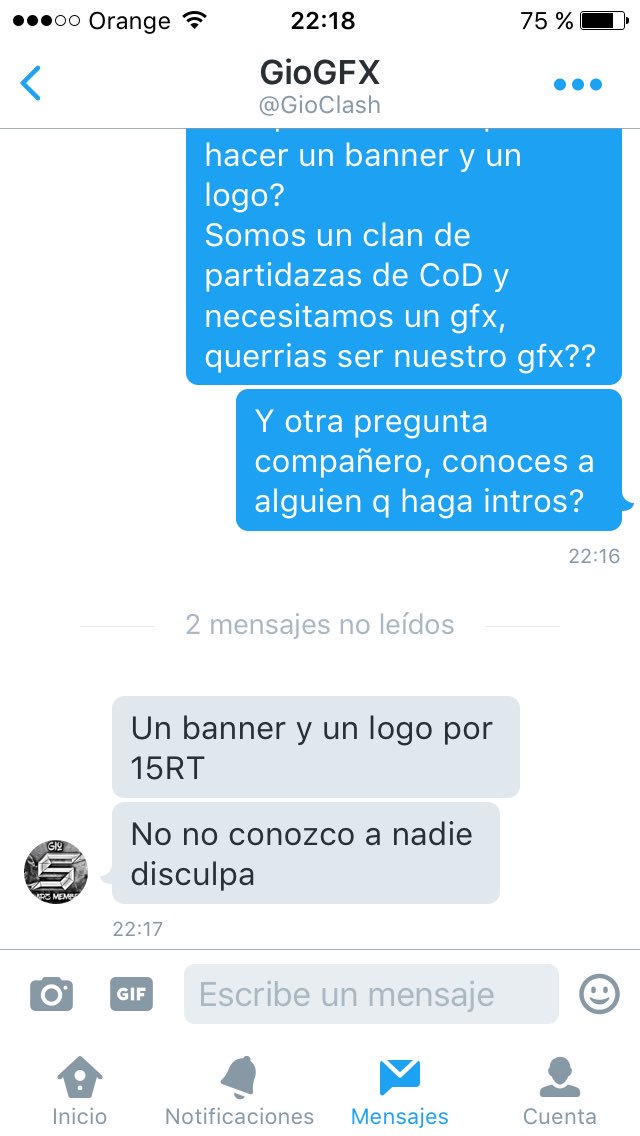 FuuuaClan's tweet photo. Chaavalees, 15 rts y @GioClash nos hace logo y banner
@zohan2721 @ZonaGamingPW @IndependistYT https://t.co/MuyHgQcqRi