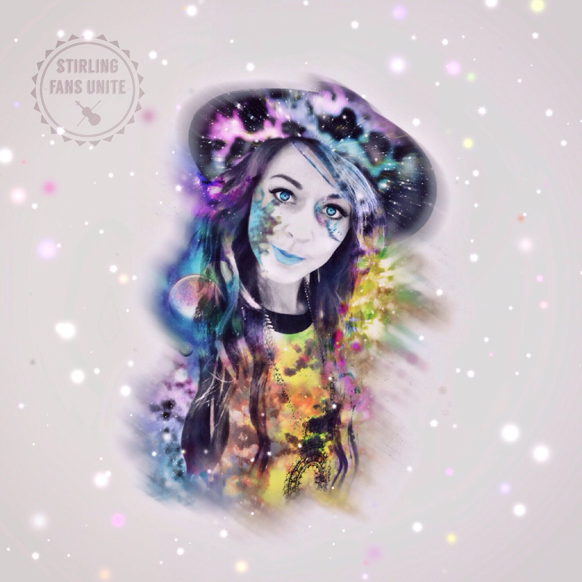Stirling_Fans's tweet photo. Here's a new @LindseyStirling #galaxy #edit I made. I hope you all like it!! 😊 #LindseyStirling #KSLL #Stirlingite https://t.co/lK92Sfz9sA