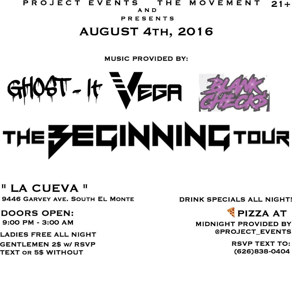 DjGhostIt's tweet photo. This Thursday #ProjectEvents and #TheMovement present #TastyThursdays 🍻 Come have a drink with us This thursday ! 💃 https://t.co/5oMO0p5jz7