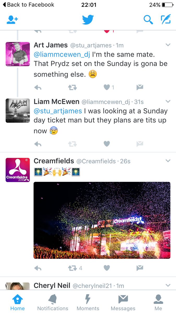 stu_artjames's tweet photo. @liammcewen_dj Fuck sake it's a sign haha, @creamfields right on cue 😭😂 #addtocart https://t.co/gBFAlQA2XC
