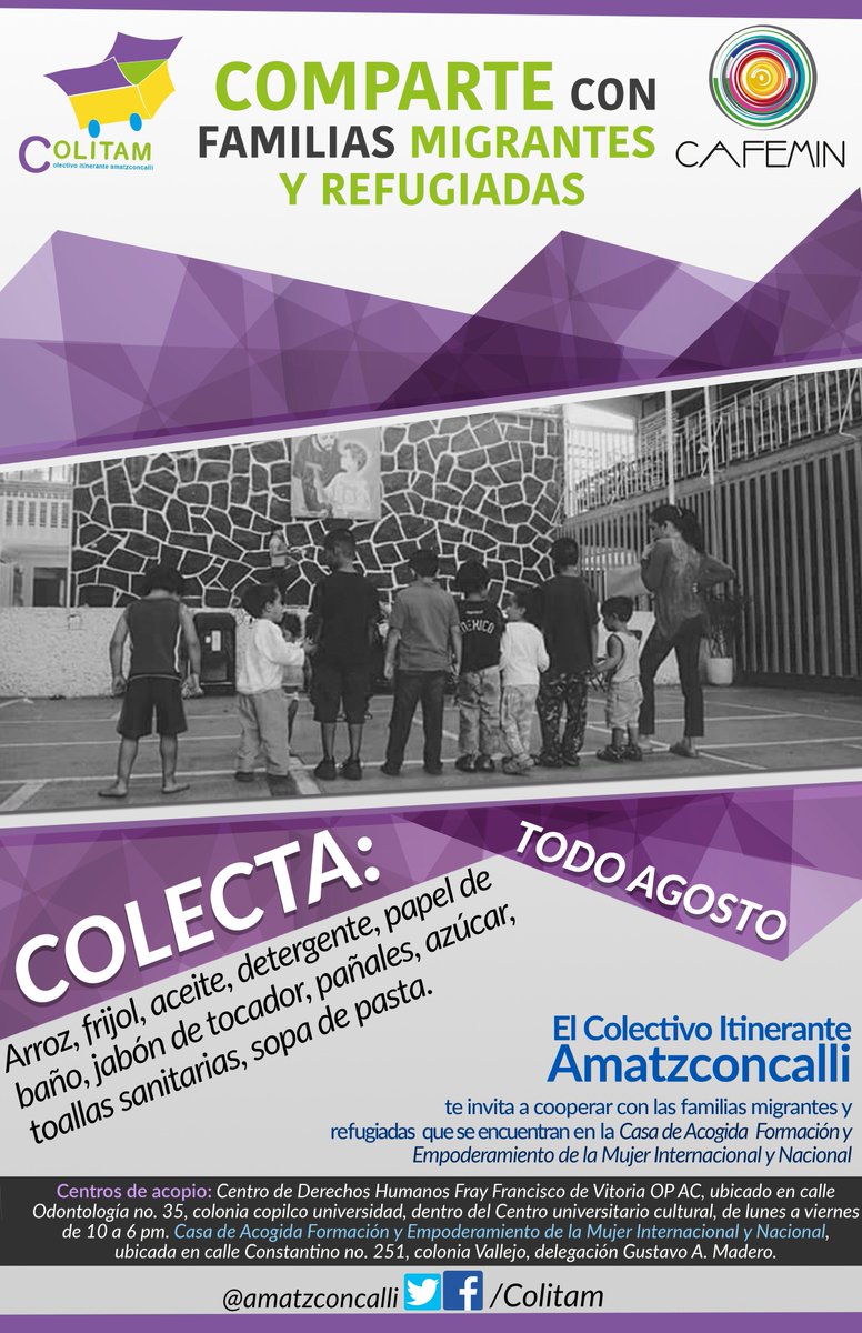 amatzconcalli's tweet photo. @IMUMIDF @melelxojobal nos ayudan a compartir invitación para apoyar a Cafemin, gracias! https://t.co/FQfWcTnM5f