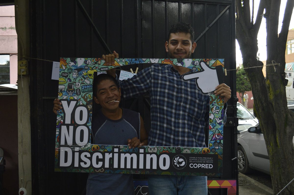 COPRED_CDMX's tweet photo. Intervenimos en el Albergue del @padresolalinde para prevenir discriminación a personas migrantes. https://t.co/bAoxUpjAr0
