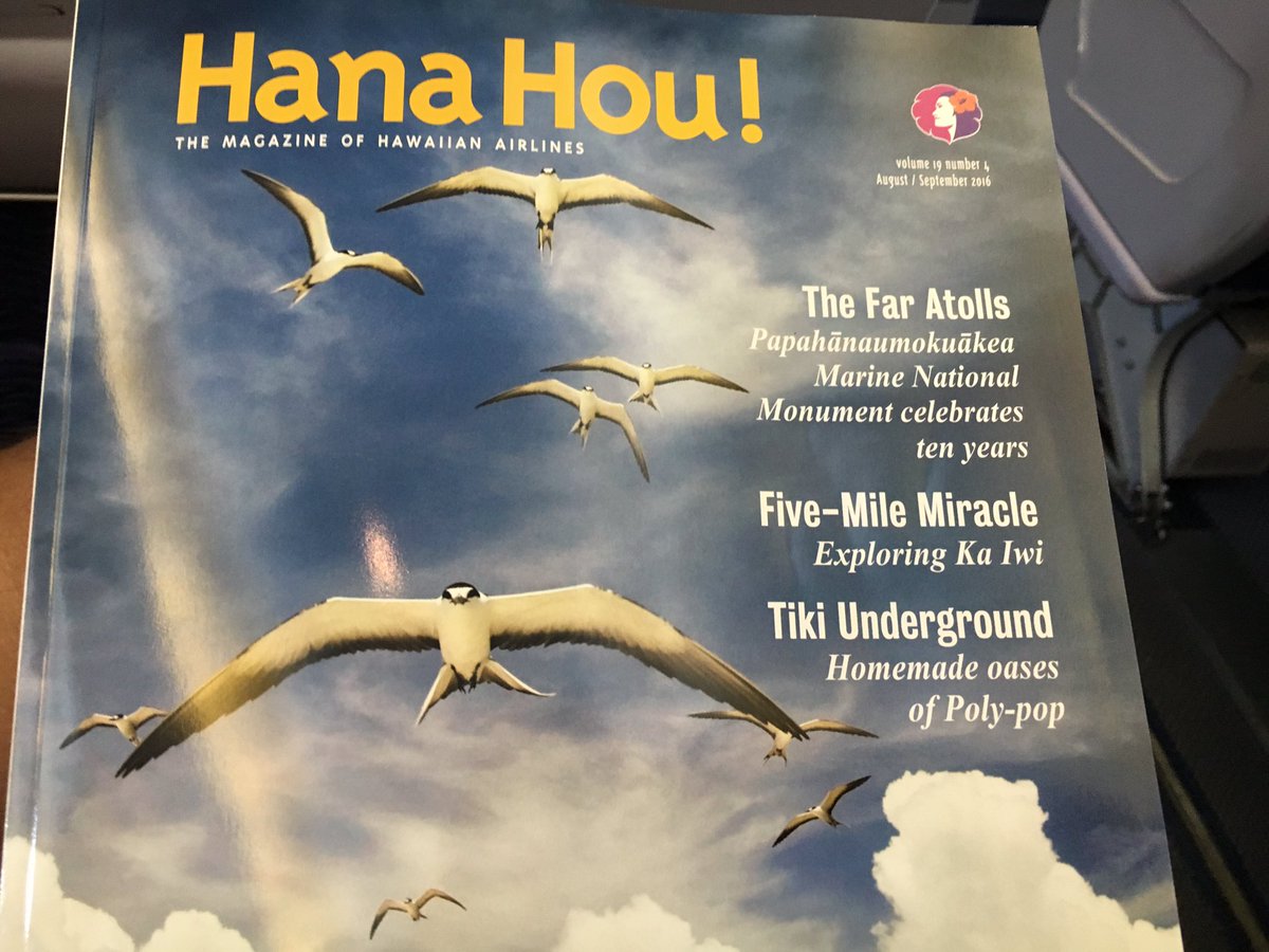 SethHorstmeyer's tweet photo. Beautiful @HawaiianAir mag piece on Papahānaumokuākea by @KennethWeiss. #expandpmnm #GoBigObama https://t.co/3VRYM1rkUO
