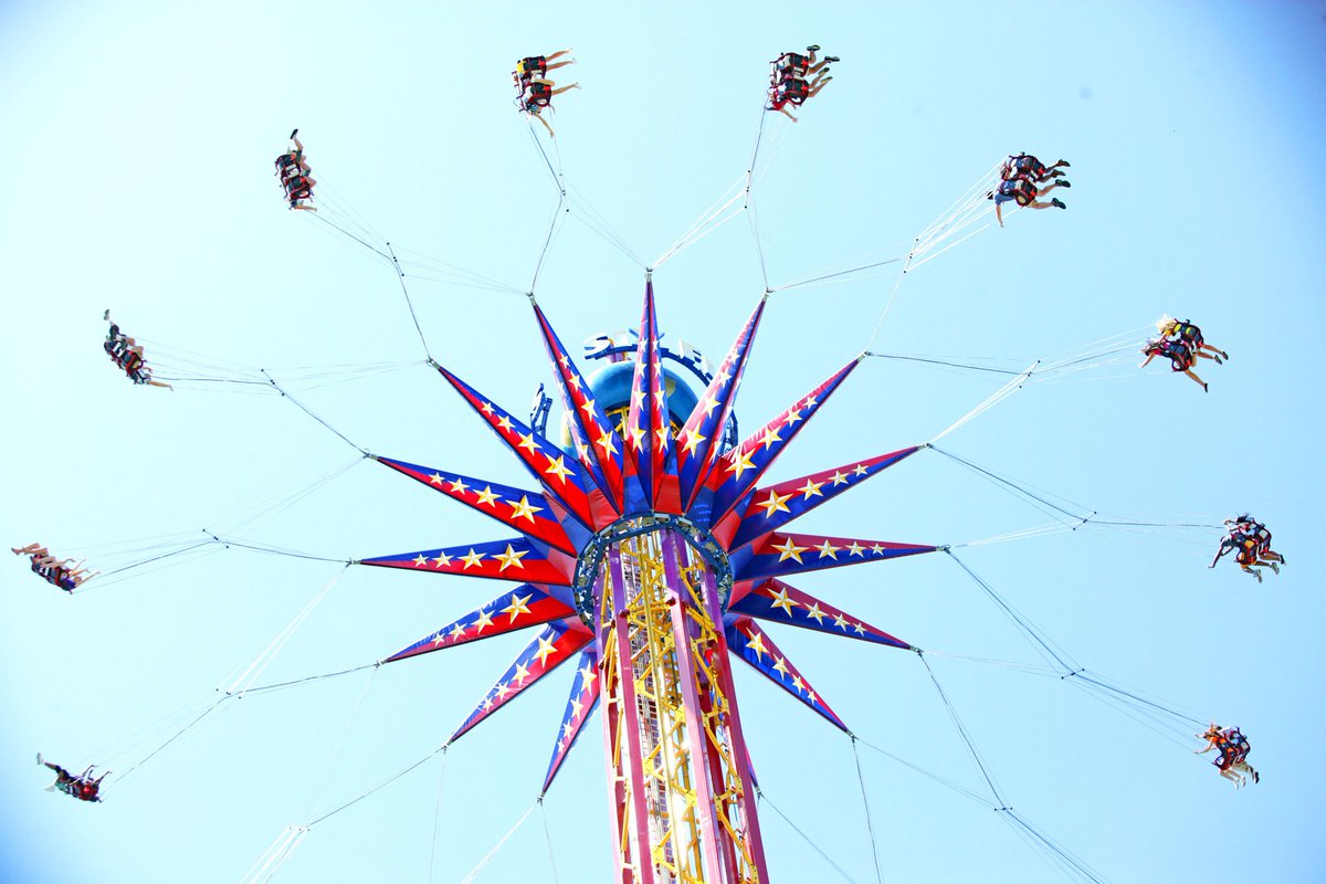 SixFlags's tweet image. #WhatINeedToDoTodayIs go for a spin!