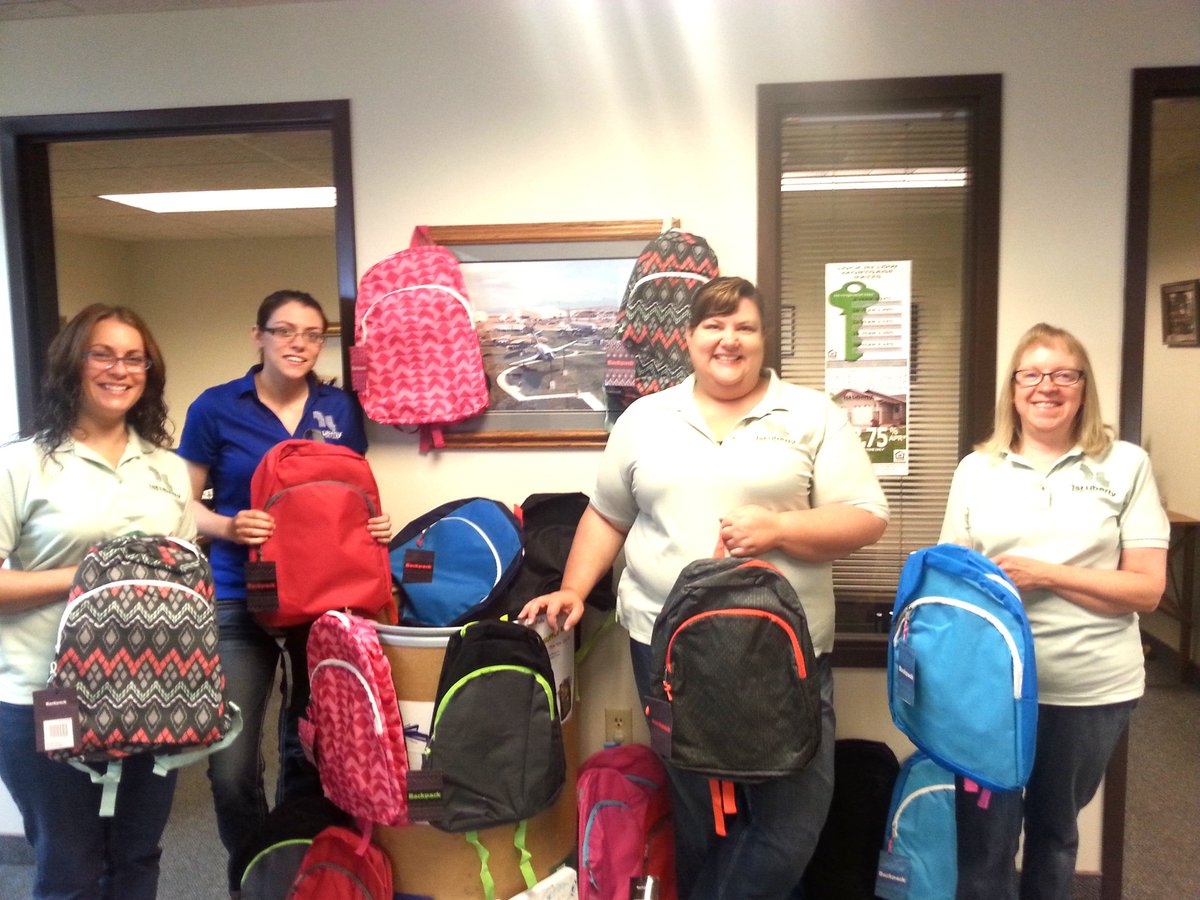 Donations for the Great Falls Rescue Mission School Supply Rally! #peoplehelpingpeople #weputYOU1st