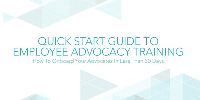 steve_heyman's tweet photo. Just released. The official Quick Start Guide To #EmployeeAdvocacy Training https://t.co/kQy9morzq0 https://t.co/2fdL1bSOQb