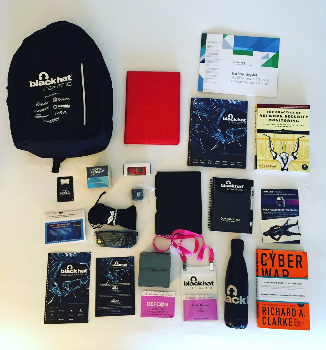 Normally "BlackHat package" is not a humble thing indeed. But this year they went over the top. #BHUSA