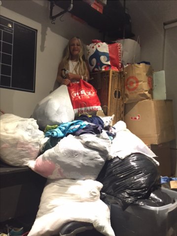 whit_wise's tweet photo. Check out this cook kid who put a sign in her front yard to collect clothes for MLF!! Thanks for the HUGE donation!! https://t.co/MOJnxPc7aB