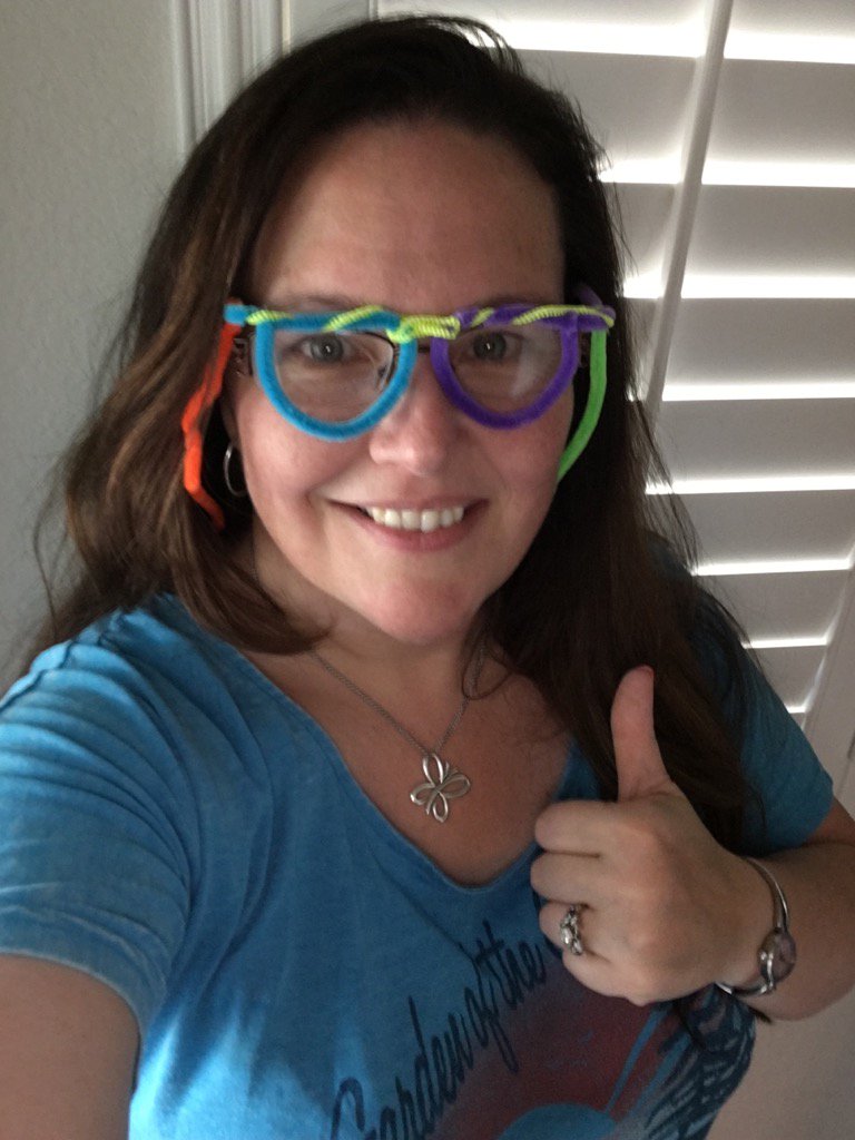 mathjewel's tweet photo. I finished my first PBL activity making these Smart Glasses which make problems easier to solve. #STEMrocks https://t.co/5xnQSm7YY3