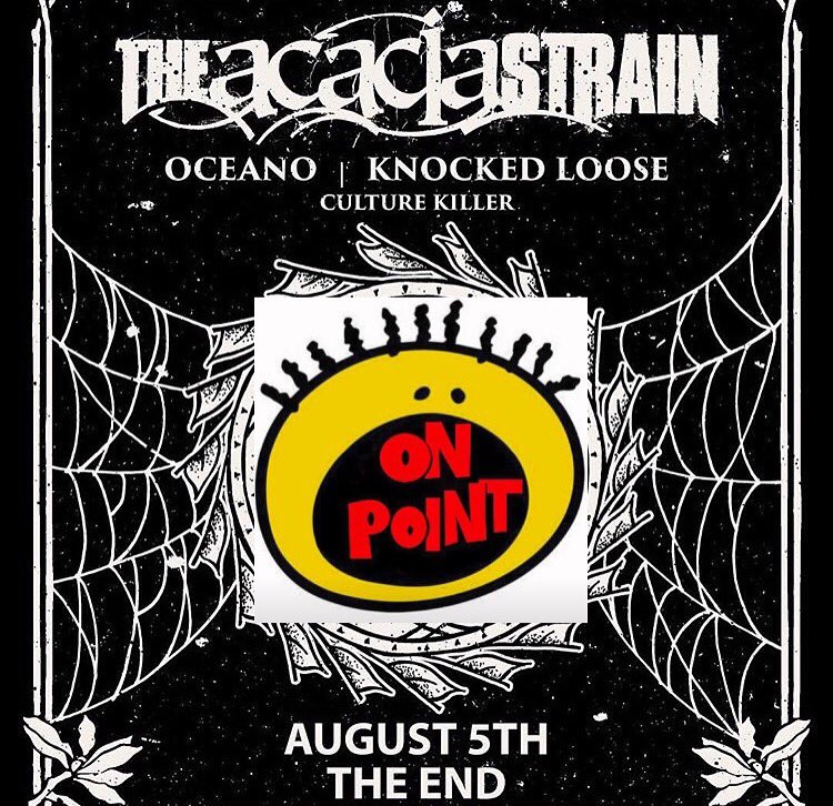 Got added to <a href="/theacaciastrain/">The Acacia Strain</a> show this Friday at The End! Starts at 6! Get there early to assure the party!