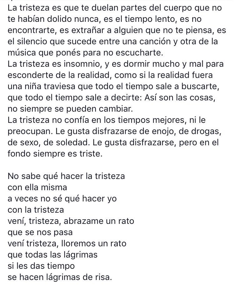 Cosas que escribo cuando pinta el bajón: