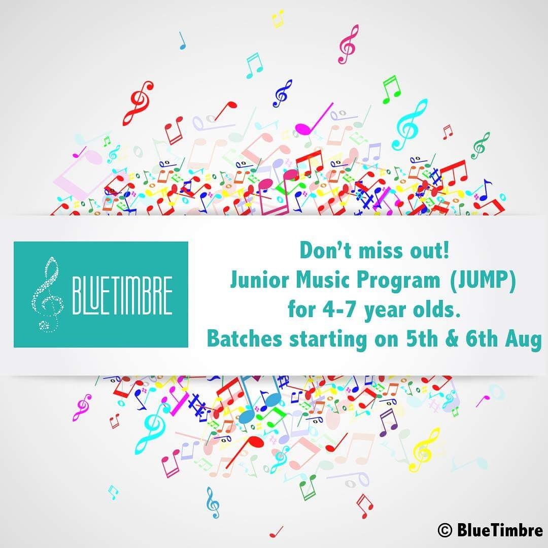 bluetimbremusic's tweet photo. Batch 1: 5pm-6pm on Friday, 5th Aug
Batch 2: 11am-12pm on Saturday, 6th Aug
#JuniorMusicProgram #JUMP #Whitefield https://t.co/O7Z4smpFql