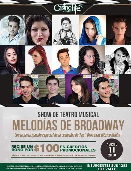 broadwaymex's tweet photo. Alumnos de @broadwaymex se presentaran en el #CasinoLife @Nathy_arriola @Sebeve11 #AnaPaula #LuisJa #Hiram https://t.co/iDg7XPKbBf