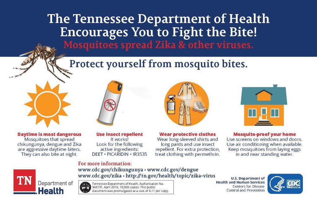 TennesseeEMA's tweet photo. Fight the Bite! @TNDeptofHealth #TEMA #ReadyTN #Zika https://t.co/pCJRtxTAbG