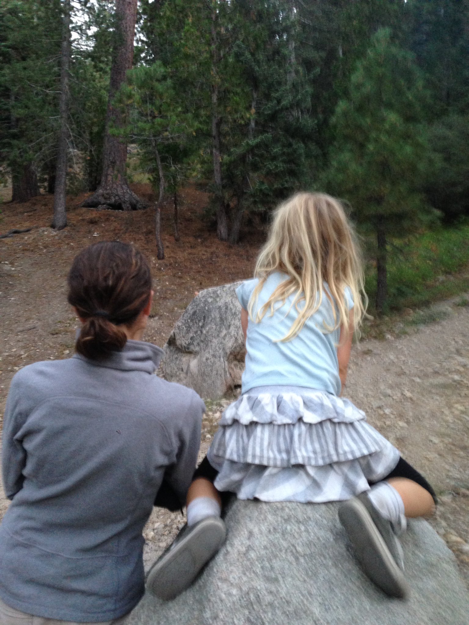 Daughter peeing  / X